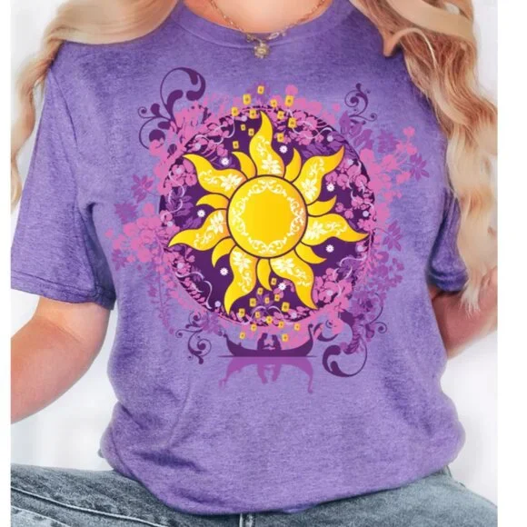 Shop LBV Rapunzel Tangled Lanterns Disney Bound T-Shirt - Size S - Picture 4 of 5